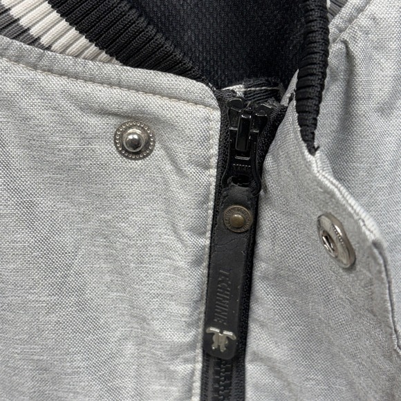 TechNine Winter Athletics Snowboarding Jacket Men's Size L Gray Black Varsity - Picture 16 of 16